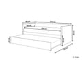 Miniatyrbilde 3 av 11: Underseng ferskenfarget fløyel Trelameller 90 x 200 cm Dagseng Glamour Dekorative knapper minimalistisk kompakt skandinavisk