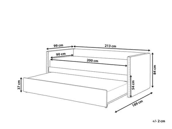 Underseng ferskenfarget fløyel Trelameller 90 x 200 cm Dagseng Glamour Dekorative knapper minimalistisk kompakt skandinavisk