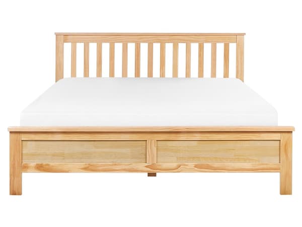 Dobbeltseng Elegant Naturlig Tre 160 x 200 cm Tradisjonell Moderne Skandinavisk Soverom