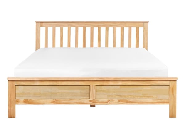 Dobbeltseng Elegant Naturlig Tre 140 x 200 cm Tradisjonell Moderne Skandinavisk Soverom