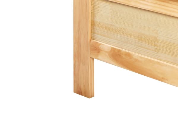 Dobbeltseng Elegant Naturlig Tre 140 x 200 cm Tradisjonell Moderne Skandinavisk Soverom