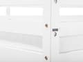Miniatyrbillede 10 af 11: Køjeseng Hvid Fyrretræ 90 x 200 cm Høj Træseng til 2 med Stige til Børneværelse Skandinavisk Design Dobbeltseng Indretning