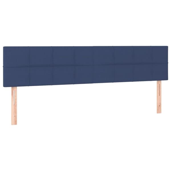vidaXL kontinentalseng med madras 120x190 cm stof blå