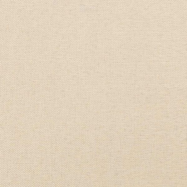vidaXL kontinentalseng med madras 120x190 cm stof cremefarvet