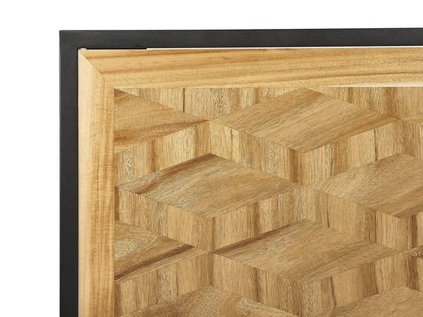 Seng Lyst Træ 160 x 200 cm Moderne Dobbeltseng med Sengegavl To Mands Lav Sengeramme Minimalistisk Design Træseng