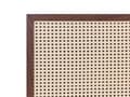 Miniatyrbild 7 av 9: Säng med panel Mörkt trä Rotting Spånskiva Dubbel 140 x 200 cm Spjälram Sängbotten Flätad Sänggavel Modern Boho