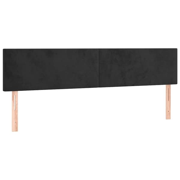 vidaXL kontinentalseng med madras 120x190 cm velour sort