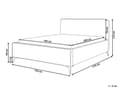 Pikkukuva 3 / 11: Sänky kermanvalkoinen 180 x 200 cm buklee verhoilu puinen sälepohja metallijalat minimalistinen