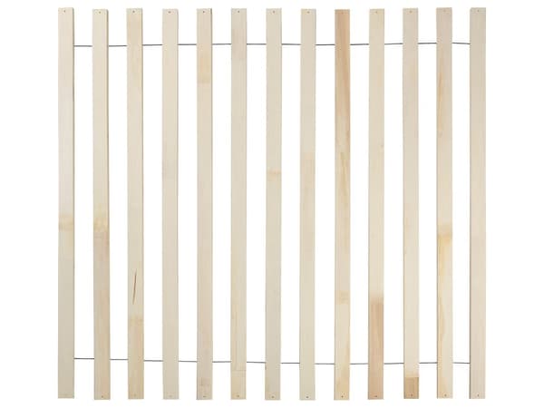 Sänky kermanvalkoinen 160 x 200 cm buklee verhoilu puinen sälepohja metallijalat minimalistinen