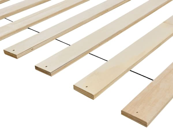 Sänky kermanvalkoinen 160 x 200 cm buklee verhoilu puinen sälepohja metallijalat minimalistinen