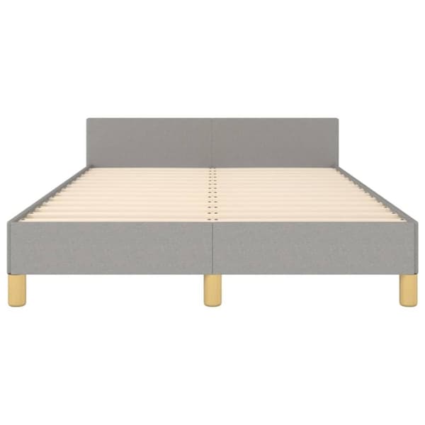 vidaXL sengeramme uden madras 120x190 cm stof enkeltseng lysegrå