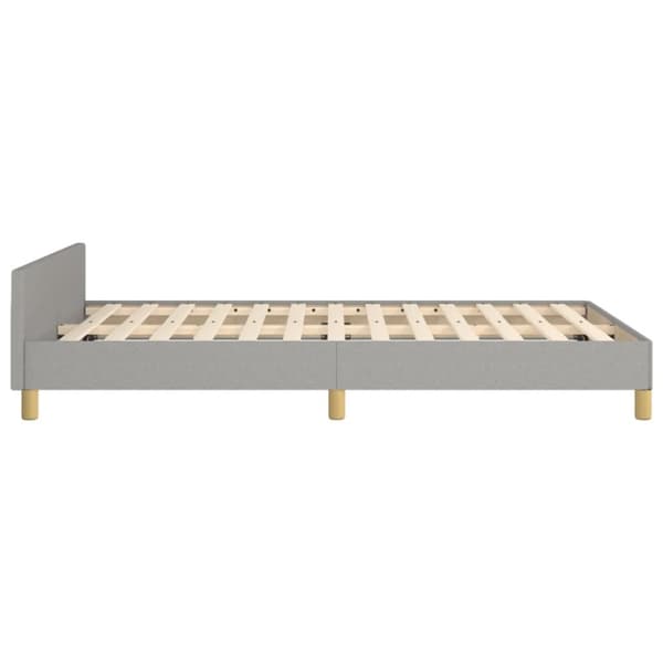 vidaXL sengeramme uden madras 120x190 cm stof enkeltseng lysegrå