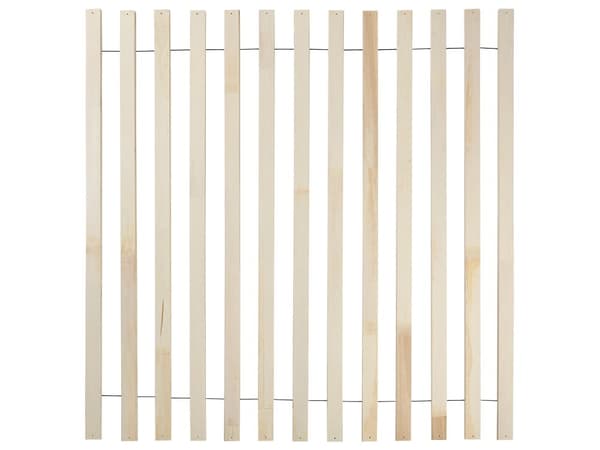 Dobbeltseng Lyst Gummitre med LED 140 x 200 cm Lamellbunn uten Sengegavl Naturlig Rustikk Soverom