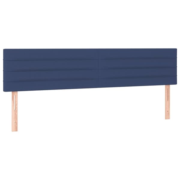 vidaXL kontinentalseng med madras 120x190 cm stof blå