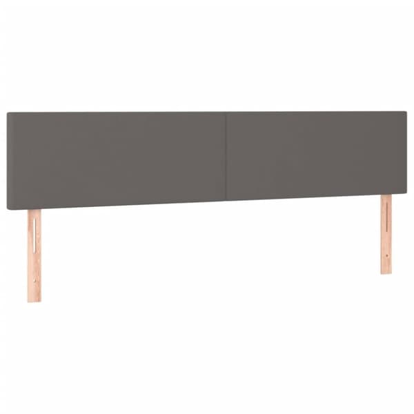 vidaXL kontinentalseng med madras 120x190 cm kunstlæder grå