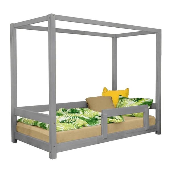BUNKY barnhyttsäng 90 x 160 grå
