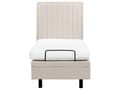 Miniatyrbilde 6 av 11: Elektrisk Seng Lys Beige 80 x 200 cm Fjernkontroll Justerbar Chenille Stoff Polstring