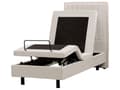 Miniatyrbilde 9 av 11: Elektrisk Seng Lys Beige 80 x 200 cm Fjernkontroll Justerbar Chenille Stoff Polstring