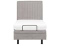 Miniatyrbillede 6 af 11: Elevationsseng Lysegrå Polyester 90 x 200 cm Elektrisk Enkeltmandsseng Justerbar Seng med Fjernbetjening Sengeramme med Gavl