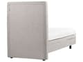 Miniatyrbillede 7 af 11: Elevationsseng Lysegrå Polyester 90 x 200 cm Elektrisk Enkeltmandsseng Justerbar Seng med Fjernbetjening Sengeramme med Gavl