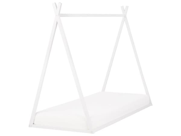 Sänky valkoinen mänty puu 90 x 200 cm teltta talo lastenhuoneeseen moderni tyyli