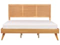Pikkukuva 5 / 10: Parisänky vaaleanruskea 180 x 200 cm MDF-levy kumipuu sälepohja retro rustiikkinen