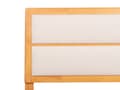 Pikkukuva 8 / 10: Parisänky vaalea kumipuu MDF-levy beige kangas 180 x 200 cm sälepohjalla retro rustiikkinen tyyli