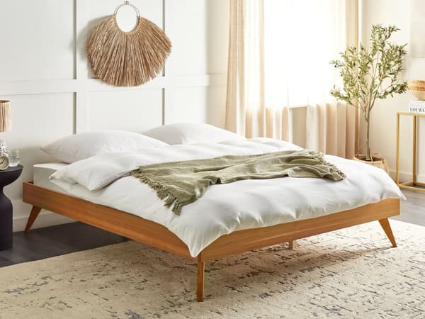 Sengeramme Lyst tre 180 x 200 cm med Lamellramme Minimalistisk Skandinavisk Design
