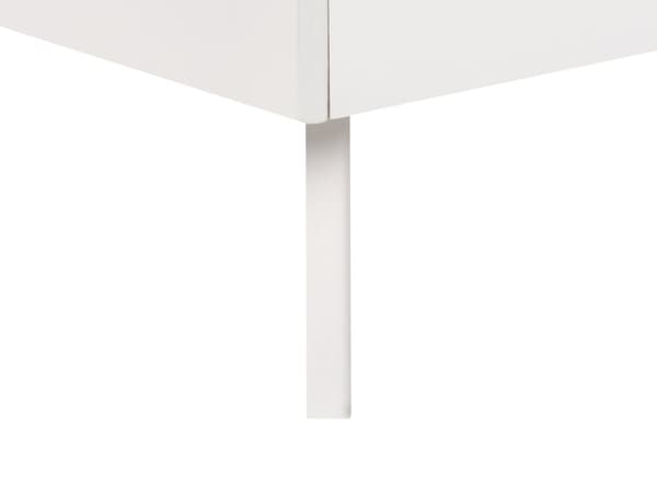 Sengeramme Hvit 160 x 200 cm med Lamellramme Minimalistisk Skandinavisk Design