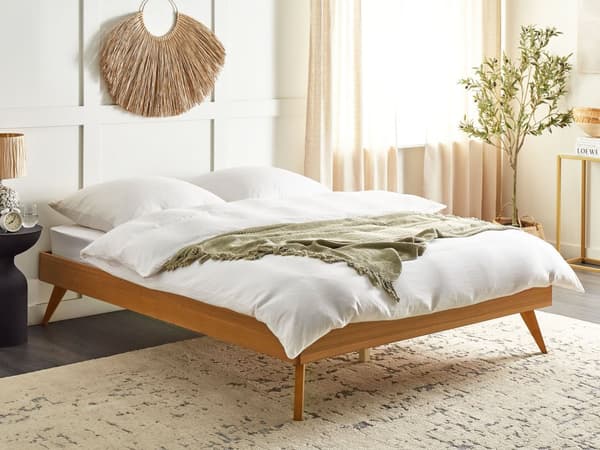 Sengeramme Lyst tre 160 x 200 cm med Lamellramme Minimalistisk Skandinavisk Design