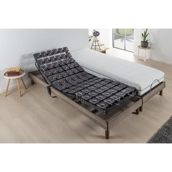 Elektrisk relaxmadrass + resårsats - 2x80x200 cm - DEKO DREAM ERGO 9 Dreamzone pocket resårmadrass