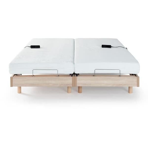 Madrassavslappningsset + elektriska boxfjädrar 2x70x190cm - Skum - Fast - TALCA Made in France