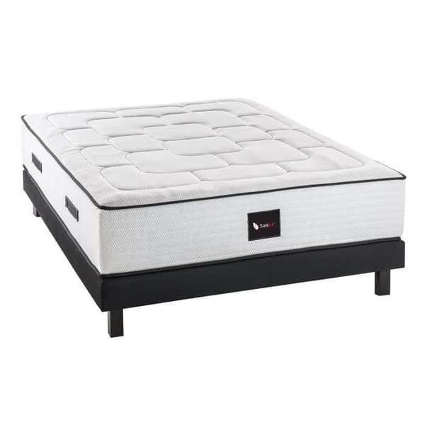 DEKO DREAM Massivträmadrass + boxfjädersats 160 x 200 - 700 pocketfjädrar - Medium - HOTEL SANIPUR