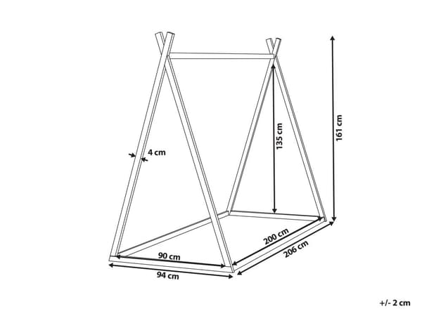 Barnhus Säng Vit Furuträ 90 x 200 cm för Småbarn Modern Barnkammare