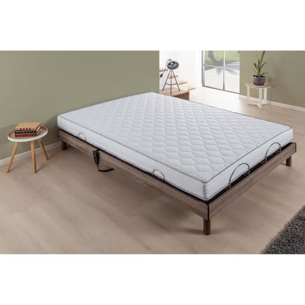 COMFORT elektrisk avslappningsset madrass + resår - 140x200 cm - Skum - DEKO DREAM Samba