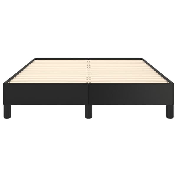 vidaXL Sengeramme svart 120x190 cm kunstlær