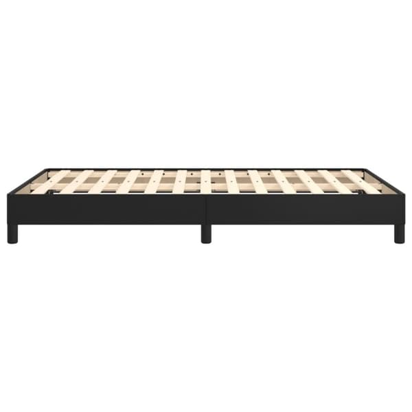 vidaXL Sengeramme svart 120x190 cm kunstlær