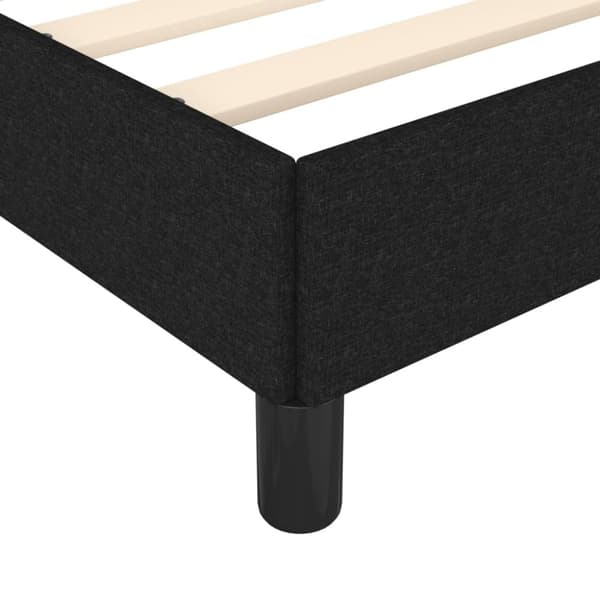 vidaXL sengeramme 120x190 cm stof sort