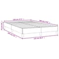 Miniatyrbillede 9 af 9: vidaXL sengeramme 120x190 cm stof sort