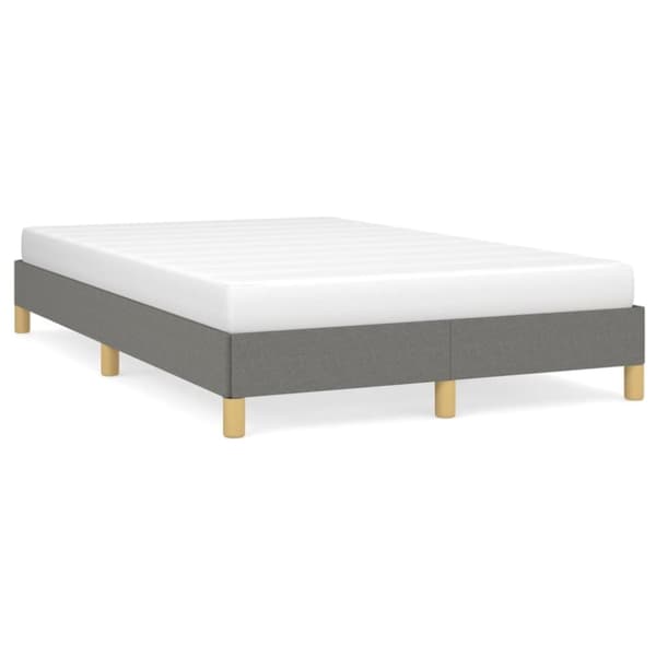 vidaXL sengeramme 120x190 cm stof mørkegrå