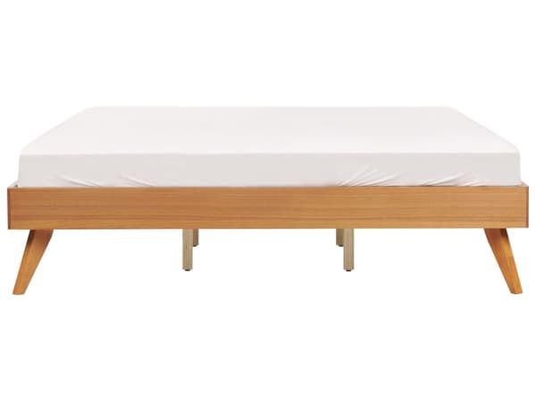 Seng Lyst Træ 180 x 200 cm Moderne Dobbeltseng uden Sengegavl To Mands Seng Minimalistisk Design