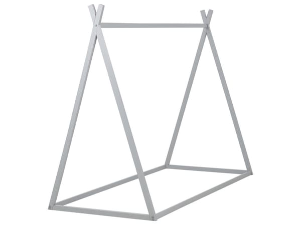 Barnhus Säng Grå Furuträ 90 x 200 cm för Småbarn Modern Barnkammare