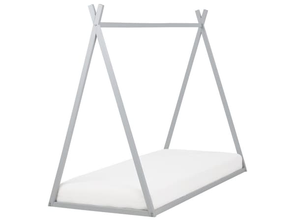 Barnhus Säng Grå Furuträ 90 x 200 cm för Småbarn Modern Barnkammare