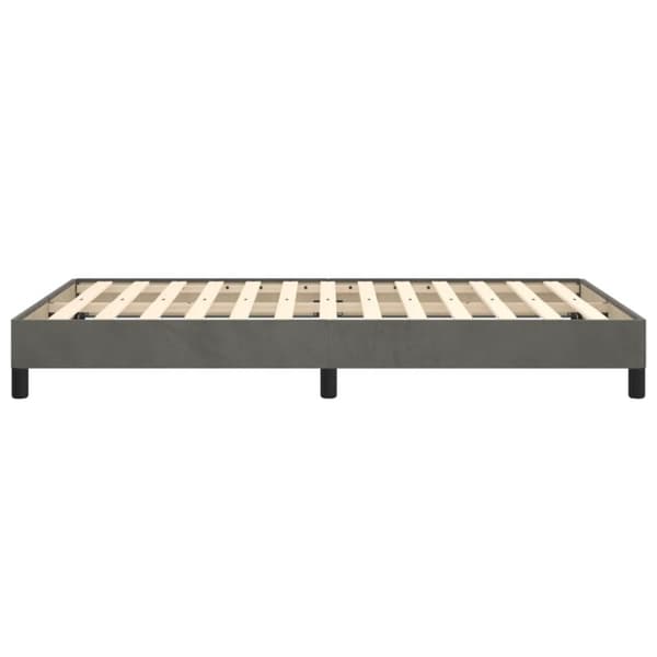 vidaXL Sengeramme mørkegrå 120x190 cm fløyel