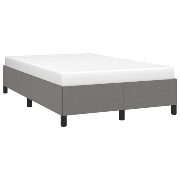 vidaXL sengeramme 120x190 cm stof mørkegrå