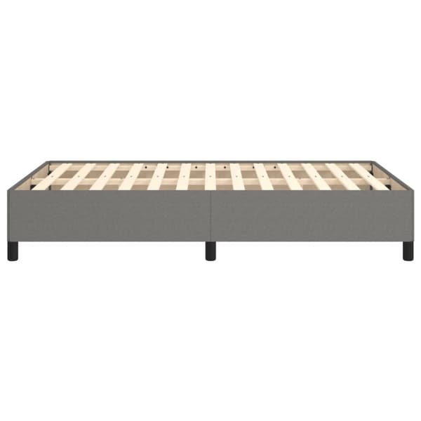 vidaXL sengeramme 120x190 cm stof mørkegrå