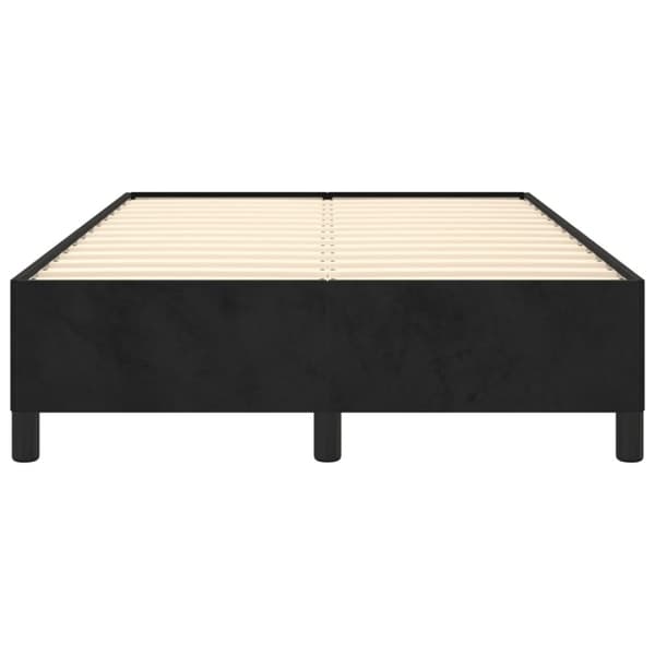 vidaXL Sängram svart 120x190 cm Sammet