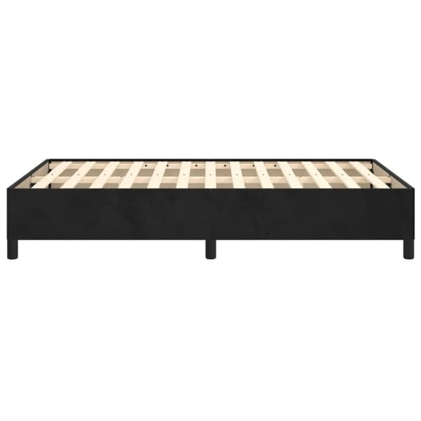 vidaXL Sängram svart 120x190 cm Sammet