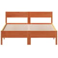 Miniatyrbilde 3 av 9: vidaXL Sengeramme uten madrass brun 135x190 cm heltre furu