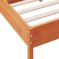 Miniatyrbilde 6 av 9: vidaXL Sengeramme uten madrass brun 135x190 cm heltre furu